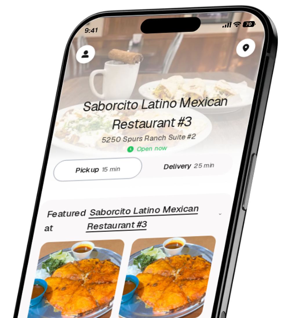Saborcito Latino Mexican Restaurant #3 app preview